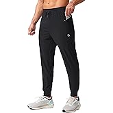 G Gradual Men's Joggers Pants with Zipper Pockets Stretch Athletic Sweatpants for Men Workout Jogging Running