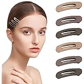 Small Flat Hair Clips for Women Lay Down Clips for Thin Hair Accessories 6pack