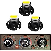 RAVSOFT AC Climate Heater Control LED Lights Bulbs Kit replacement Compatible with 2005-2011 Tacoma (White), Pack of 3