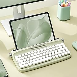 YUNZII Upgraded Wireless Keyboard, Retro Keyboard