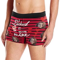 Custom Face Boxer, Personalized Photo Printed Face