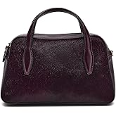 Madewell Small Satchel Haircalf, Chocolate Raisin