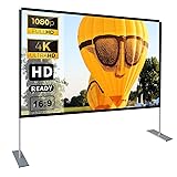 Projector Screen with Stand 100 inch 16:9 HD 4K