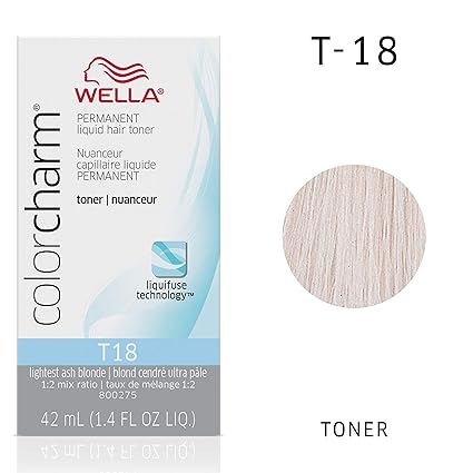 Wella Color Charm Permanent Liquid Hair Toner T 18 White Lady