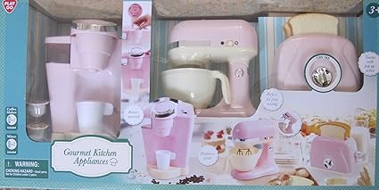 playgo gourmet kitchen appliances pink