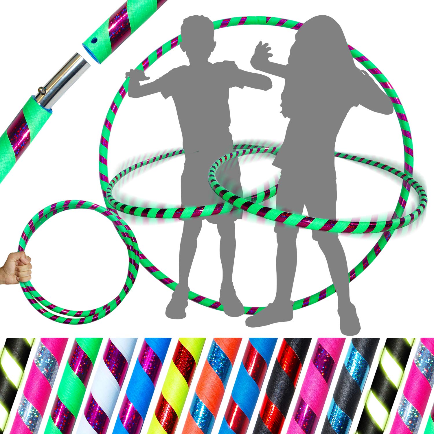 KID's HULA HOOPS - Quality Weighted Children’s Hula Hoops! Great For Exercise, Dance, Fitness & FUN! NO Instructions needed! Same Day Dispatch.! (Starburst LED Red)