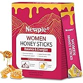 Shilajit Honey Sticks for Women,Himalayan Pure Strawberry Flavour Honey Sticks Energy Boost High Potency Herbal Blend for Energy Boost & Immune Support 30 Sticks (1)