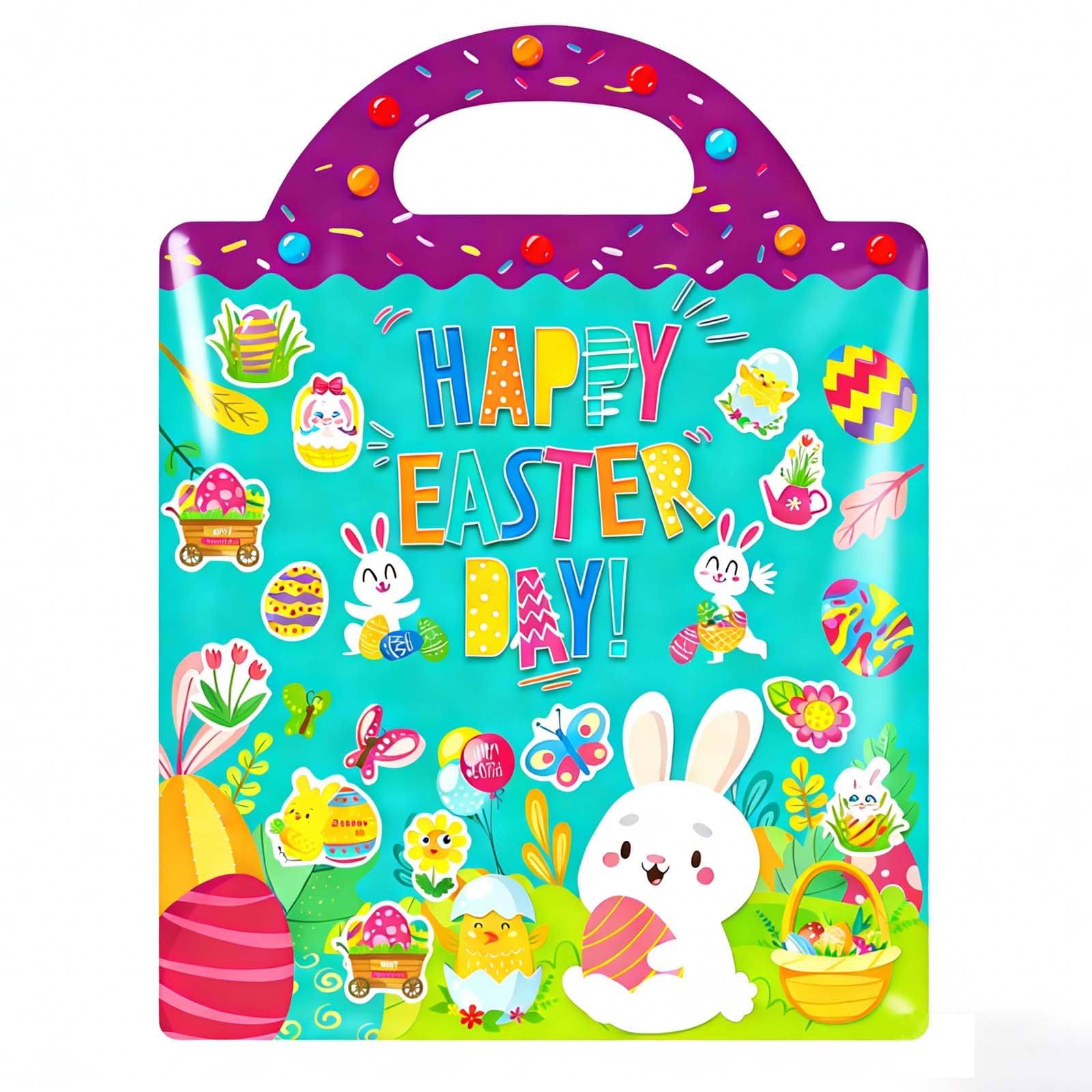 Easter Basket Stuffers Essentials for Kids Toddler, Easter Stickers, Reusable Sticker Books for Toddlers 2-4 Years 1-3 Boys Girls, Classroom Treasure Box Prizes, Party Favors, Gifts Crafts Activities