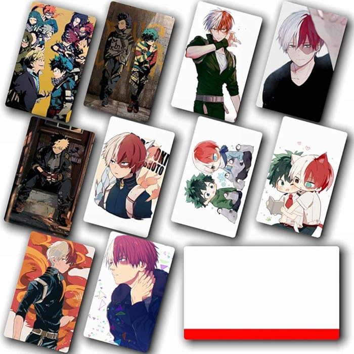 Buy WerNerk 10PCS/Set My Hero Academia Card Stickers Boku No Hero Academia Izuku Midoriya Deku
