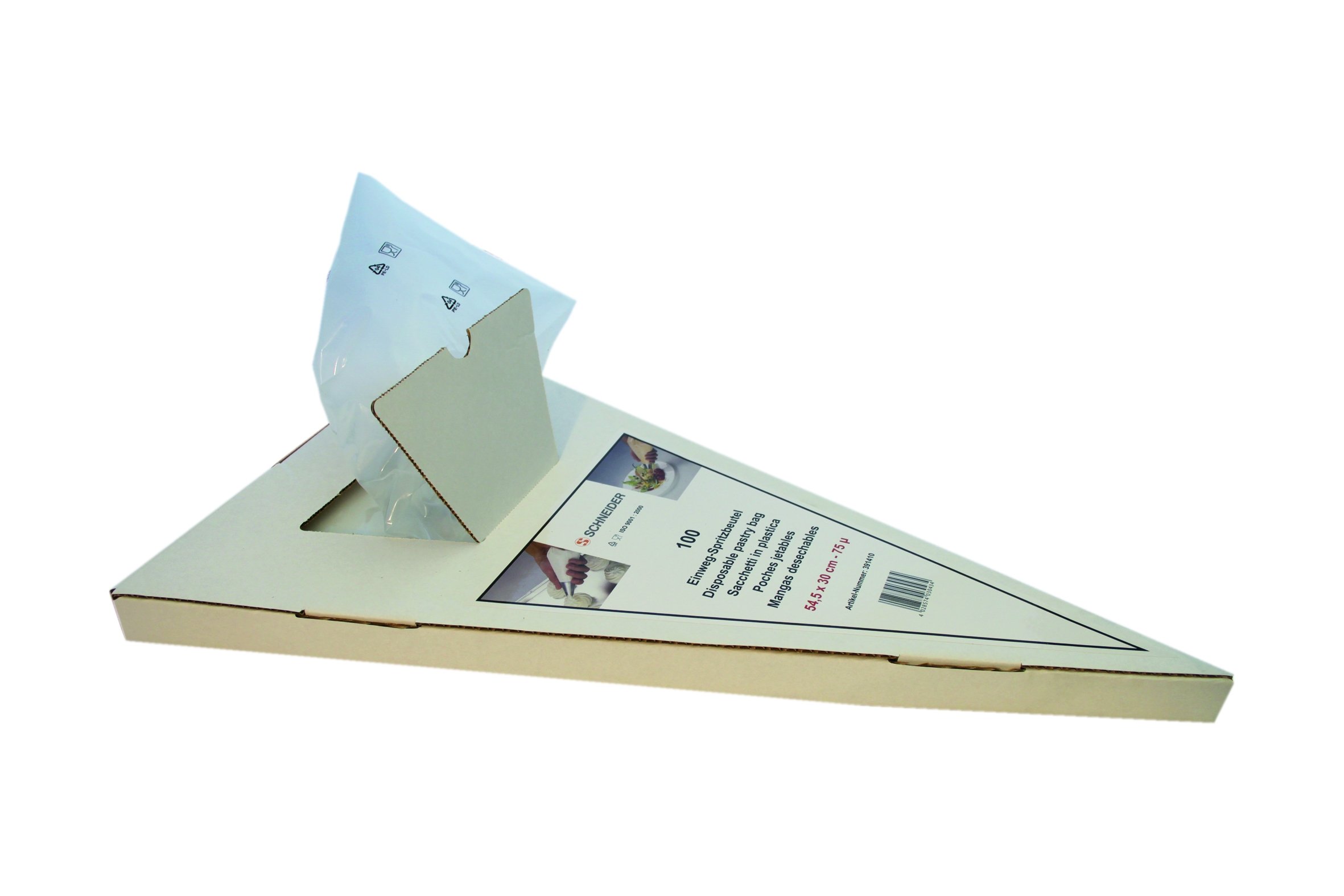 Schneider GT125 White Disposable Pastry Bags, 54.5 cm (Pack of 100)