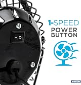 Status 4 Inch USB Desk Fan, Mini Portable Cooling Fan for Office & Travel view 2