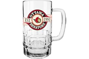Inglasco NHL Ottawa Senators Banner Beer Stein Mug with Handle, 18-Ounce