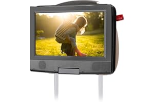 Hikig Car Headrest Mount Holder Strap for Swivel and Flip Style Portable DVD Player - 7 Inch to 11.5 Inch Screen