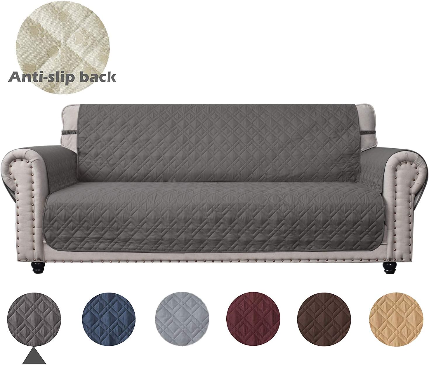 Ameritex Couch Sofa Slipcover 100 Waterproof Nonslip