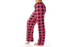 Stutye Womens Plaid Pajama Pants Loose Fit Loungewear Drawstring Soft Pj Bottoms Sleepwear Buffalo Plaid Pajama Pants