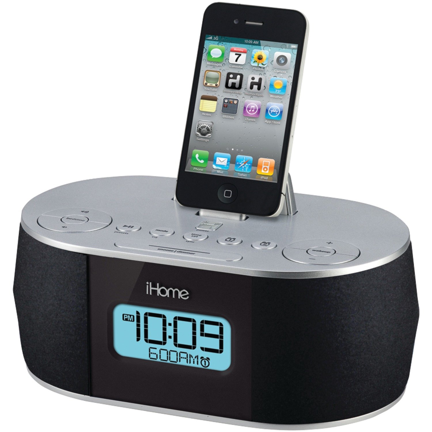 amazon com ihome stereo system with dual alarm fm clock radio for rh amazon  com ihome
