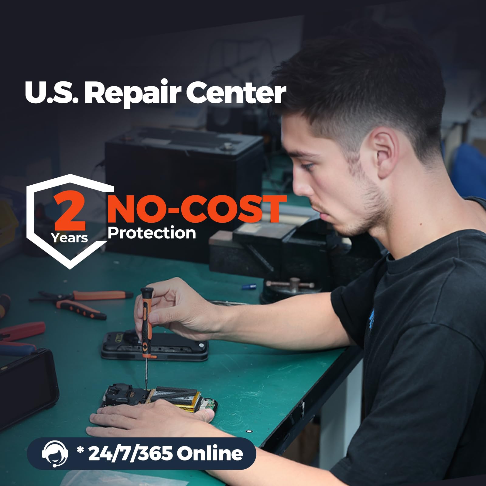 MUNBYN Android Barcode Scanner Full Screen, 8000mAh Mobile Computer, 1D/2D QR Zebra SE4710 Engine, Handheld Android 13, PDA for WMS, 4G Wi-Fi Inventory Bar Code Scanner