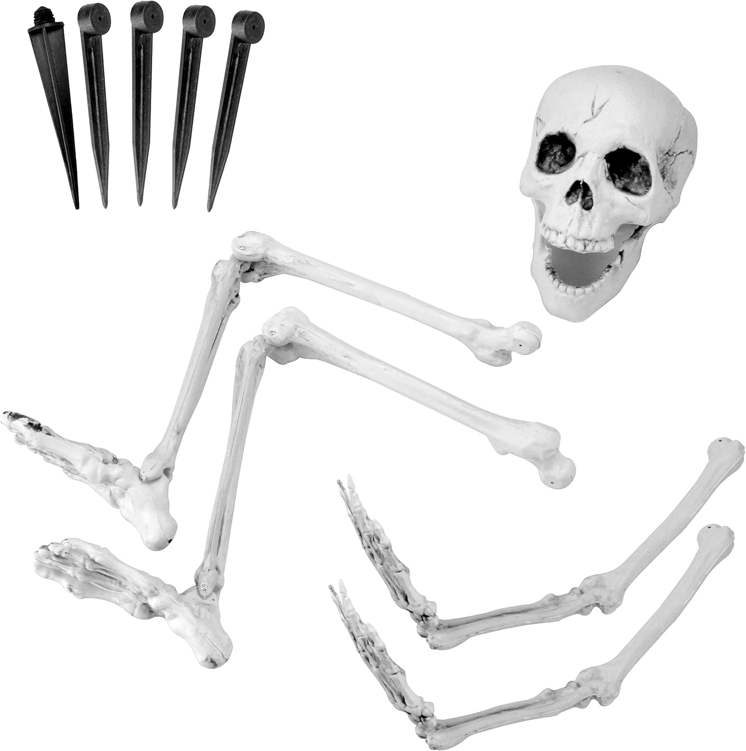 JOYIN Life Size Groundbreaker Skeleton Stakes for Halloween Yard Decorations: Garden & Outdoor