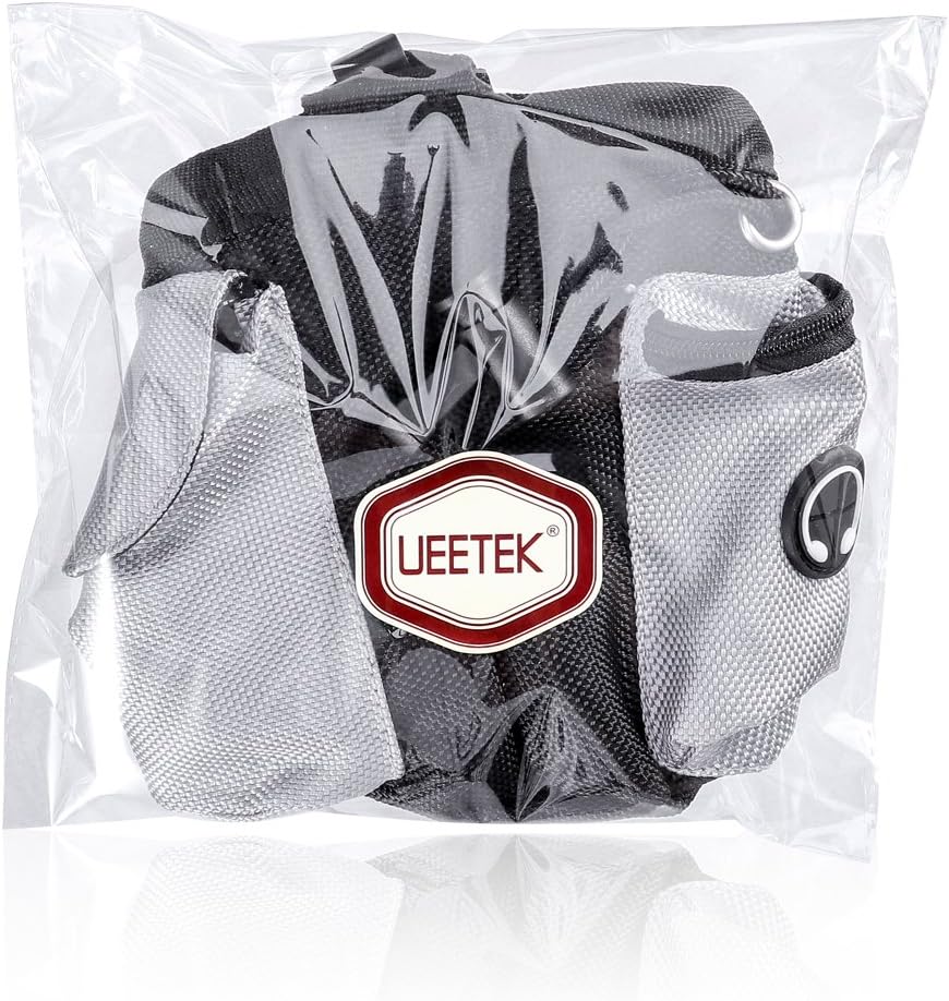 UEETEK Dog Treat Waist Pouch Bag Hands Free Pet Dog Training Waist Bag Food Bag with Built-in Poop Bag Dispenser - Image 4