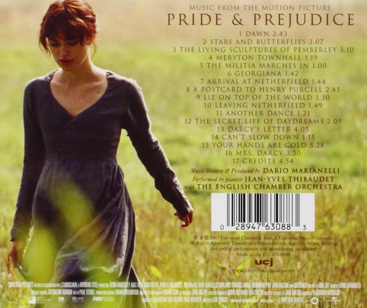 Pride And Prejudice Ost Jean Yves Thibaudet Jean Yves Thibaudet Amazon Fr Musique