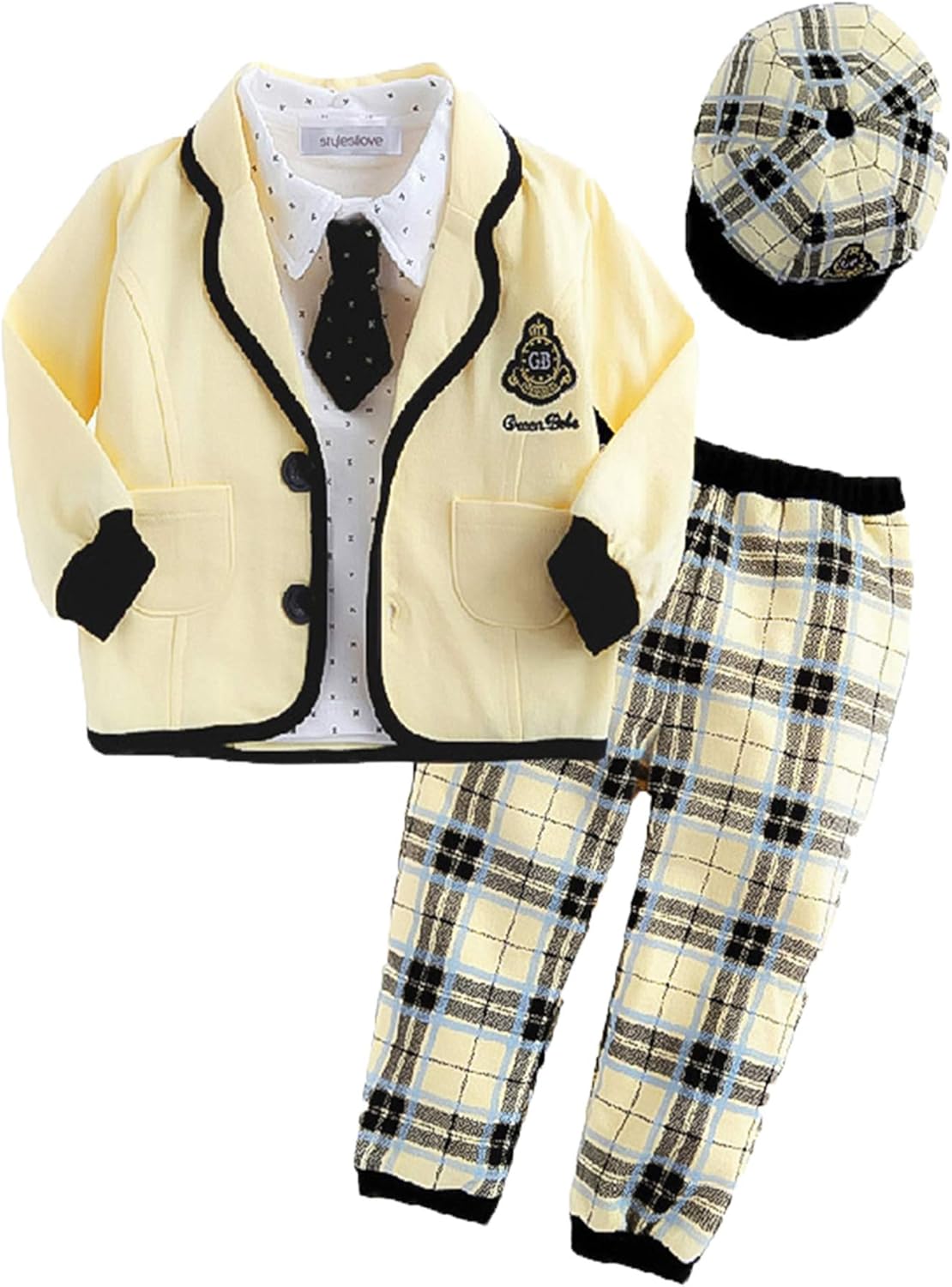 baby boy yellow outfit