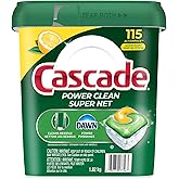 Cascade Power Clean Dishwasher Detergent ActionPacs, 115-count