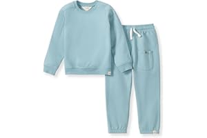 Burt's Bees Baby baby-boys Shirt and Pant Set, Long Sleeve Top & Bottom Outfit Bundle, 100% Organic Cotton
