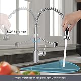 Peppermint Chrome Pull Down Kitchen Tap 360° Swivel UK 1 Hole view 5