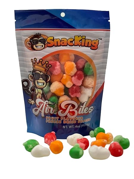 PREMIUM FREEZE DRIED CANDY/AIR BITES (FRUIT FLAVOR) – (4 OZ) RESEALABLE BAG