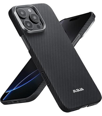 Amazon.com: Pitaka MagEZ Case 4 - Black/Grey(Twill) for iPhone 15