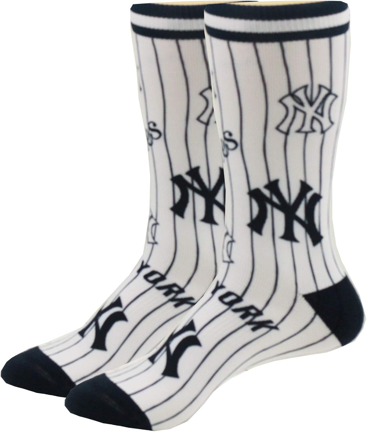 PKWY Unisex 2Pack MLB New York Yankees Crew Length Socks Socks Fan Shop
