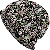 Cat Beanie Hat Chemo Headwear Slouchy Skull Sleep Cap for Women Men Winter Running