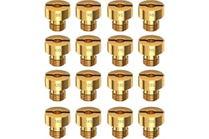 XIKOBY VM22 Carburetor Jet Kit Compatible with VM22 VM24 VM26 VM30 Carb 196cc 212cc Mini Bike 125cc 200cc 250cc Dirt Bike ATV Go Kart 16PCS 88 90 95 98 100 105 110 115 120 125 130 135 140 145 150 155