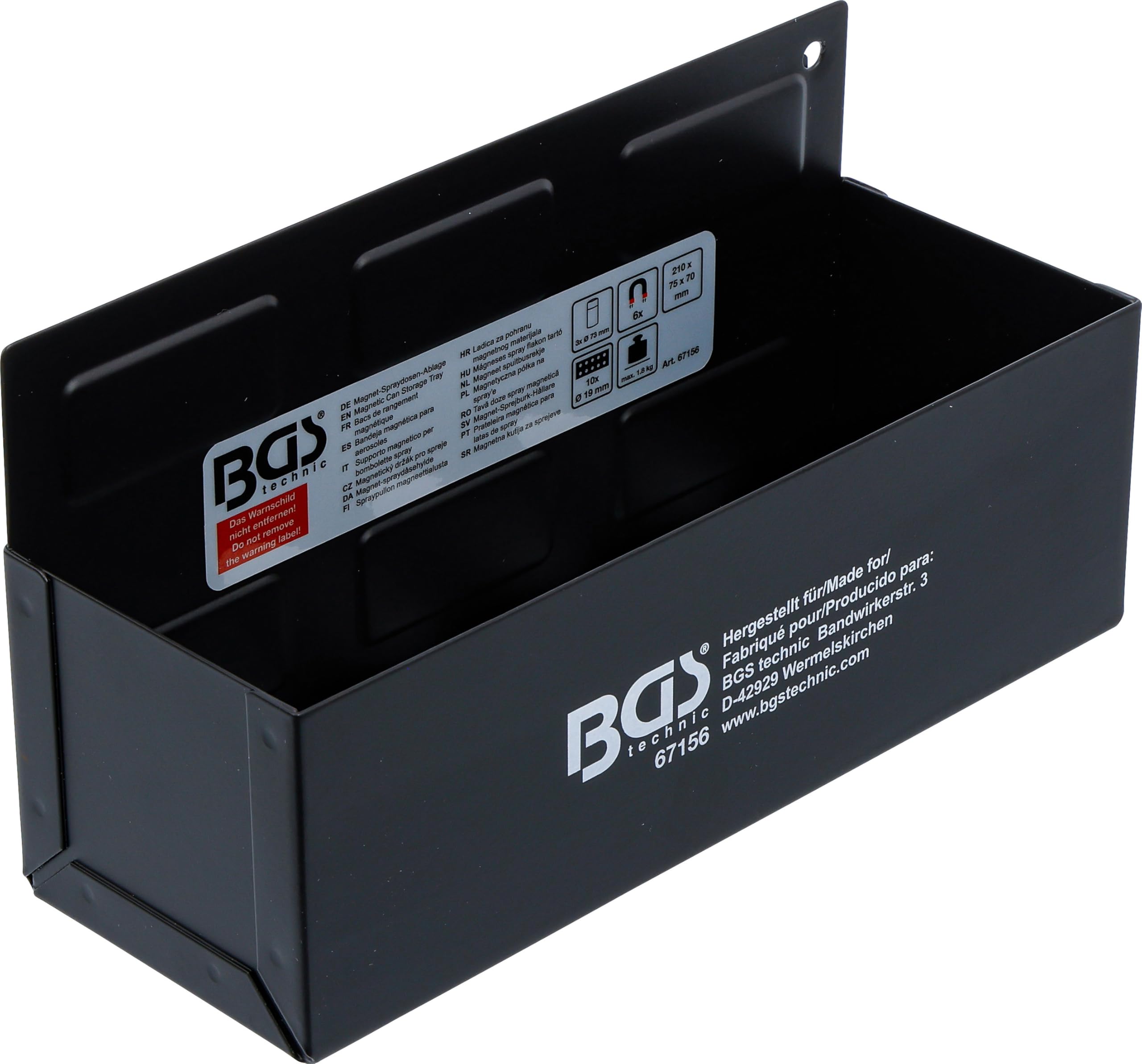 BGS 67156 | Magnetic Can Storage Tray | 210 mm