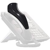 Softalk II Phone Shoulder Rest, Landline Office Telephone Accessory with Nonslip Ergo-Grip Cushion and Self-Adhesive Tape Attachment, Black