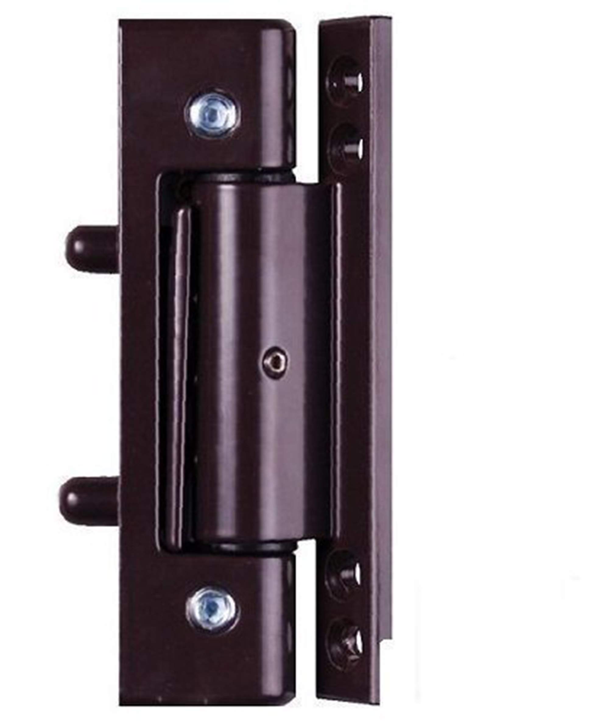 Brown uPVC Door Angled Butt Hinge - 115mm Hinge - Double Glazed Door Hinge
