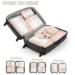 Veken 8 Set Packing Cubes for Travel, Beach