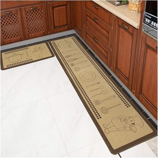 Kitchen mat Kitchen Floor Mats, Long Absorbent Household Carpets