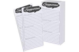 YSGLORY 400 Sheets Suggestion Cards for Suggestion Box Refill Suggestion Forms Comment Box Complaint Cards Feedback Paper for Customer Complaints Business Employees
