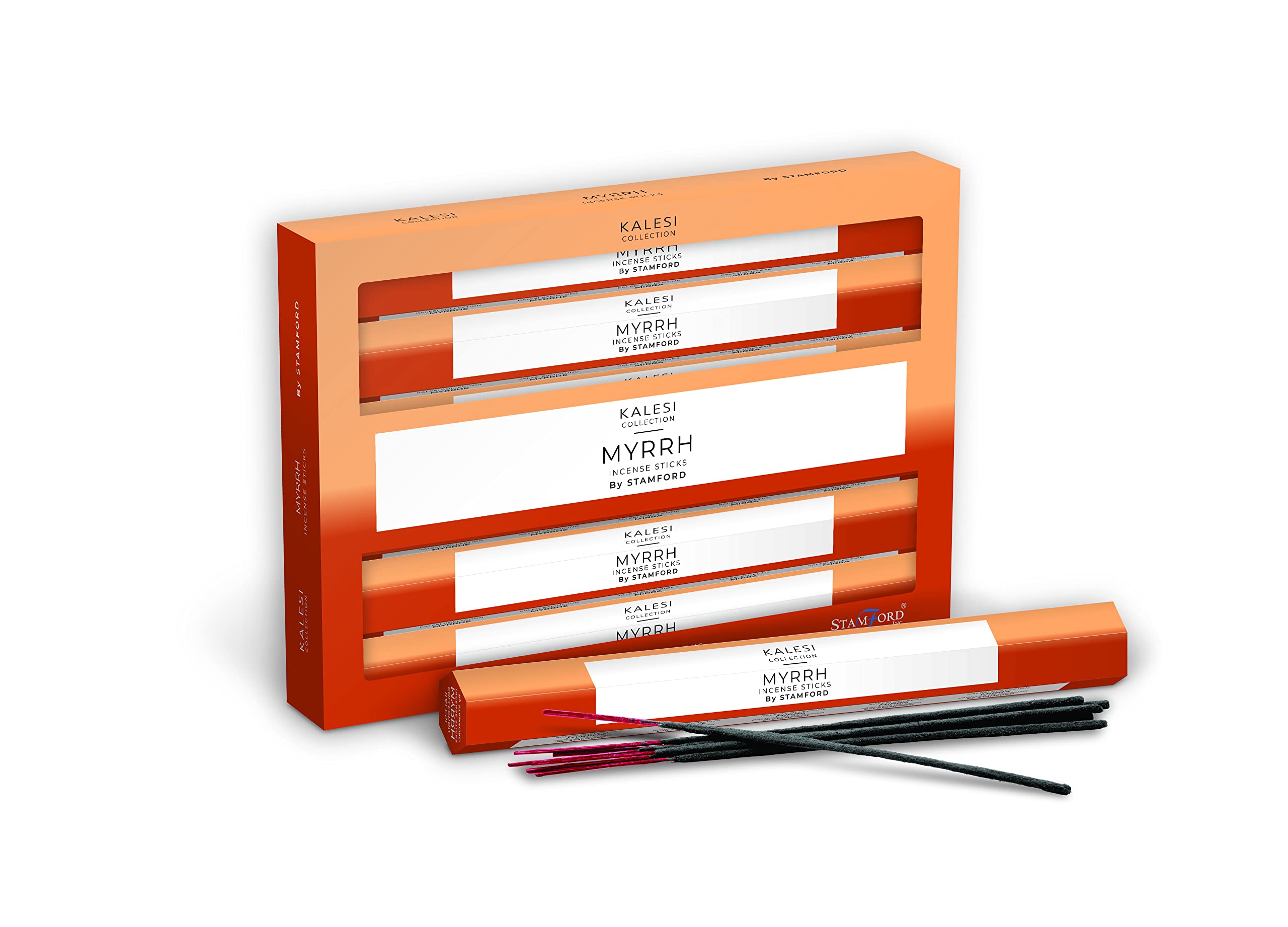The Kalesi Collection by Stamford Myrhh Hex Incense Sticks - Pack of 6