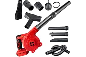 Cordless Leaf Blower Compatible with M18 Battery, 180MPH Electric Leaf Blower for Leaf/Snow/Dust Blowing, 2-in-1 Battery Leaf