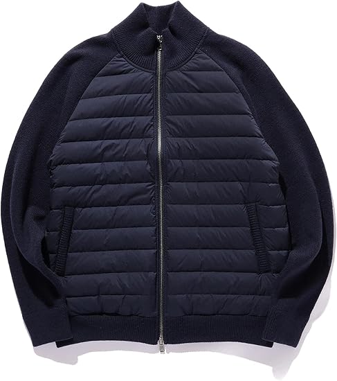 Amazon ビーミング ライフストア By ビームス ステンカラー コート B Ming By Beams フレンチダウン ニットコンビ ブルゾン メンズ コート ジャケット 通販