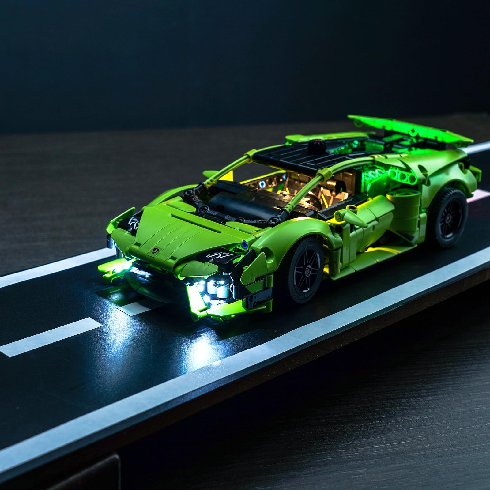 Light Kit for Lego Lamborghini Huracán Tecnic, Lighting Set for Lego 42161 Lamborghini Huracán Tecnic Set - Not Include Models, Just Light Kit — image 1
