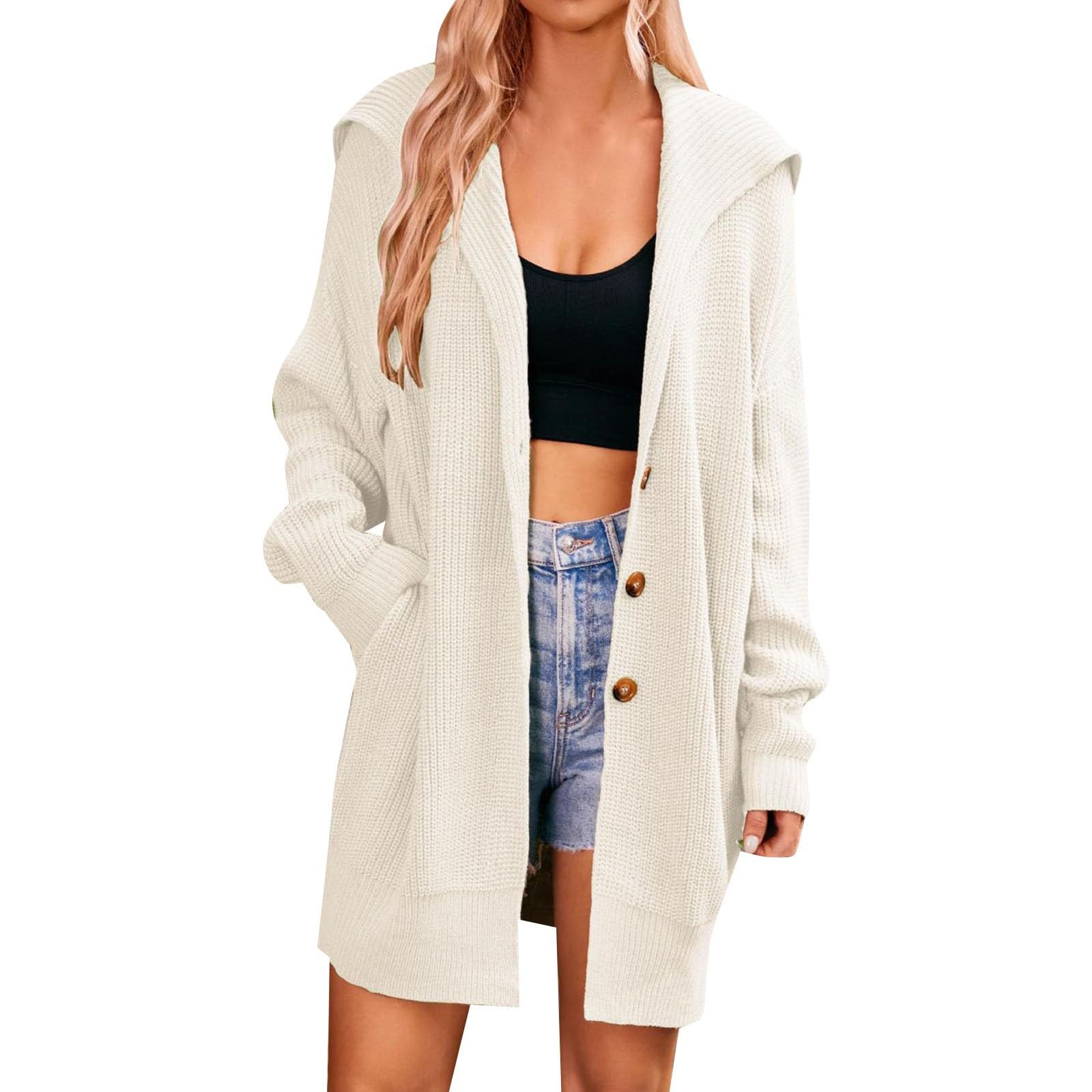 ADJHDFH Girls Sweater Sweater For Women Cardigan