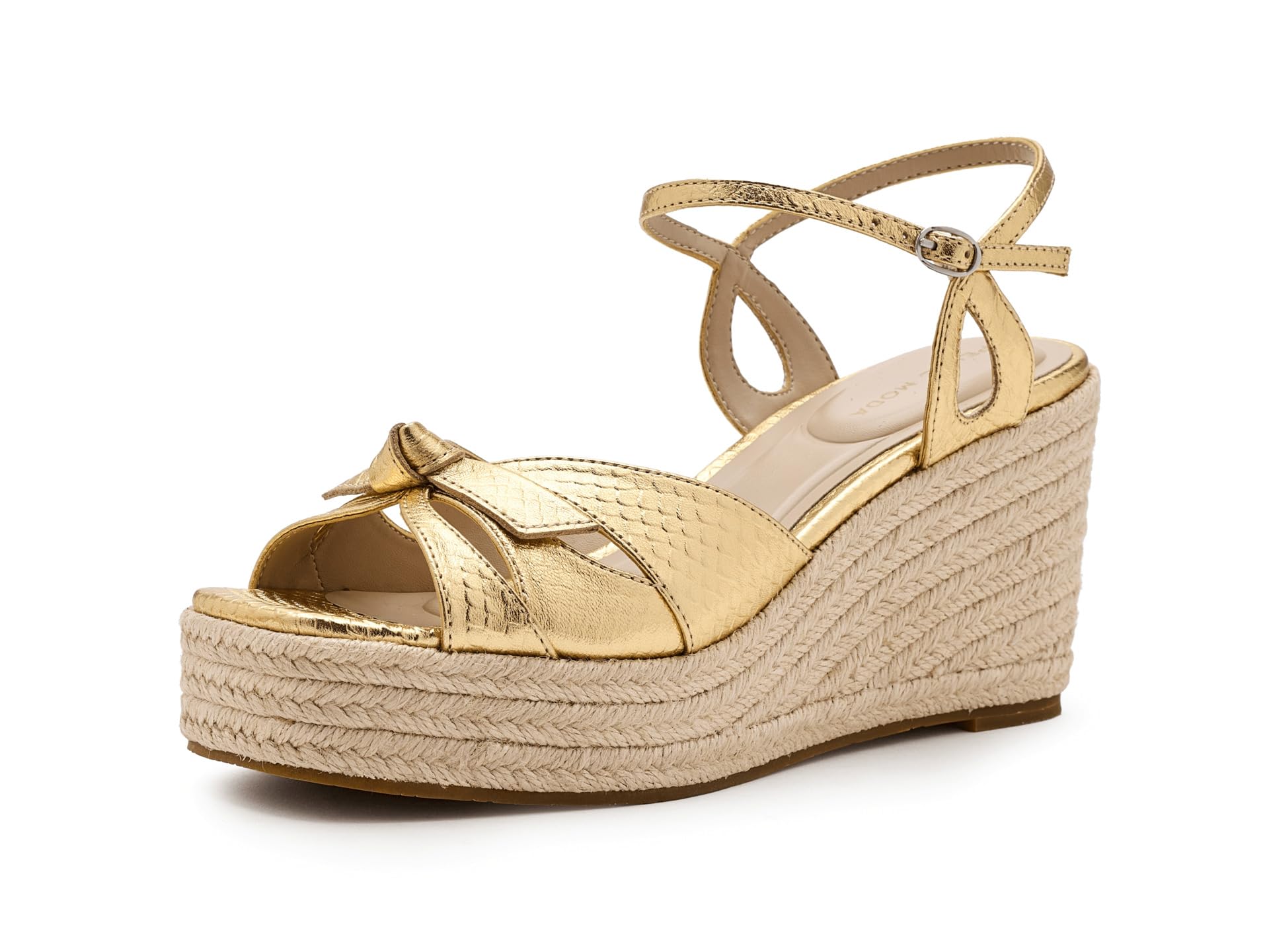 Pelle Moda, Women’s, Elbie, Light Gold, 9.5, Medium