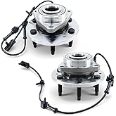 Front 4WD/AWD Wheel Hub and Bearing Assembly for 4x4 Chevy Silverado Tahoe Avalanche Suburban Express 1500 GMC Sierra Yukon Savana Cadillac Escalade Wheel Hub Bearing with ABS & 6-Lug 515036 2 Pack