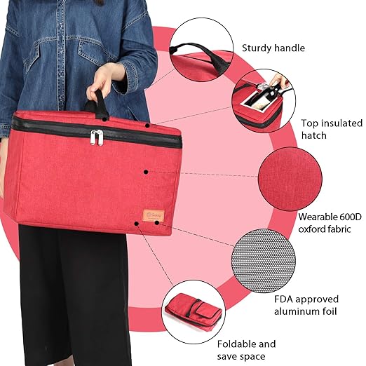 Sekey Bolsa Térmica 24L, Bolsa Nevera portátil, Bolsa de Picnic ...