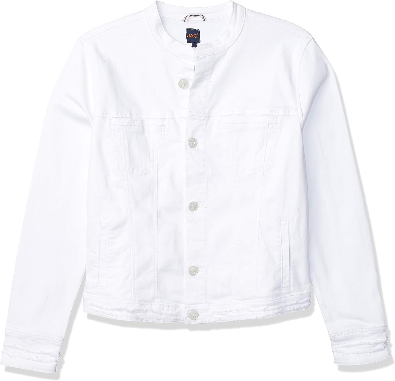 white jag jeans pull on