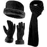 boxed-gifts Women's Warm Fleece Winter - Women's Hat and Glove Set + Hats Gloves Scarves for Women