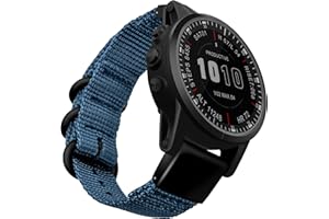Zeit Diktator Watch Band Compatible With Garmin Fenix tactix 5X 6X 7X 7 Pro/5x Plus 6x Pro/Fenix 3 3hr/Descent Mk2i Mk2 Mk1/D2 Delta Px/Tactix Delta/Enduro 26mm Quickfit Watch Strap,Royal blue-26mm